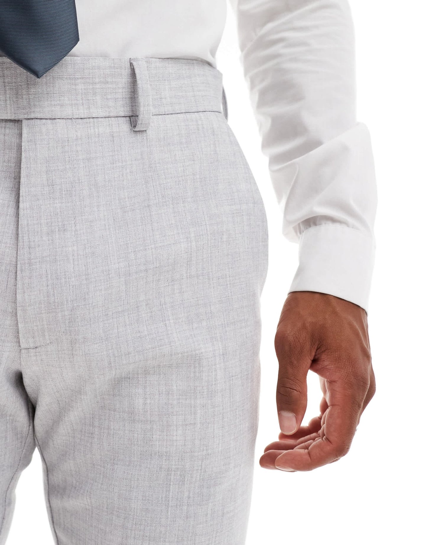 ASOS DESIGN new skinny suit trousers in grey crosshatch texture - ASOS Sample Sale EU Store
