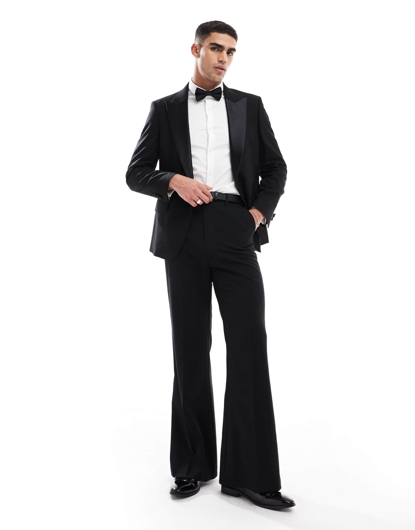 ASOS DESIGN new skinny tuxedo suit jacket with low break in black - ASOS Sample Sale EU Store