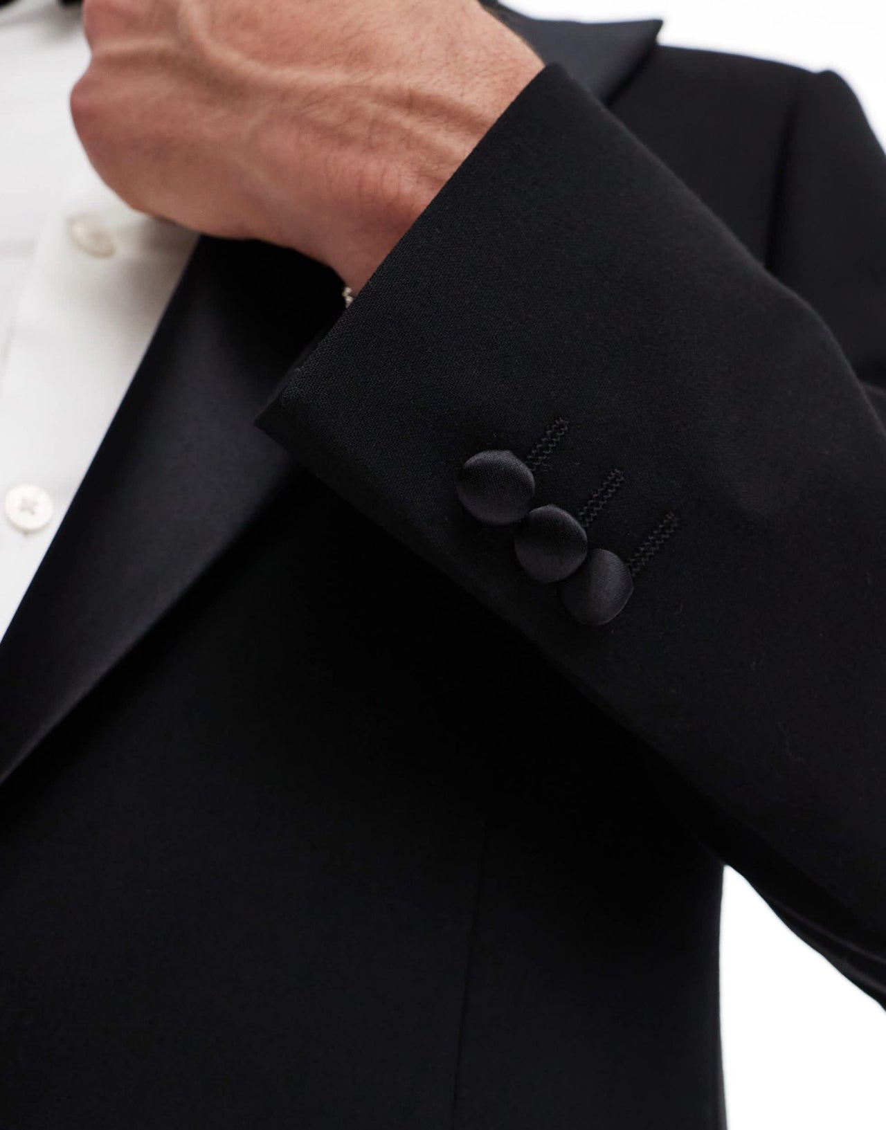 ASOS DESIGN new skinny tuxedo suit jacket with low break in black - ASOS Sample Sale EU Store