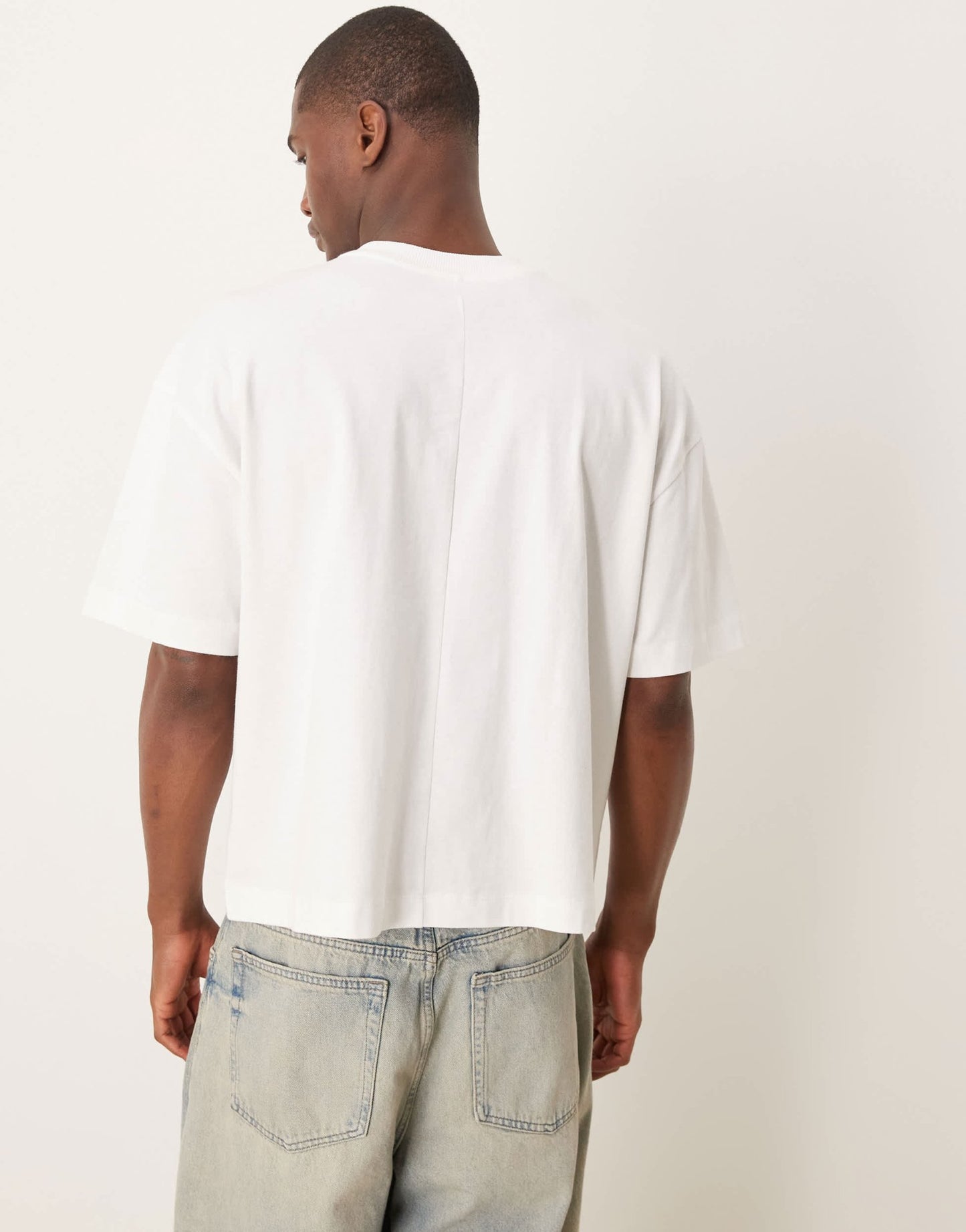 ASOS DESIGN oversized boxy heavyweight 240gsm t-shirt with strawberry print in white - ASOS Sample Sale EU Store