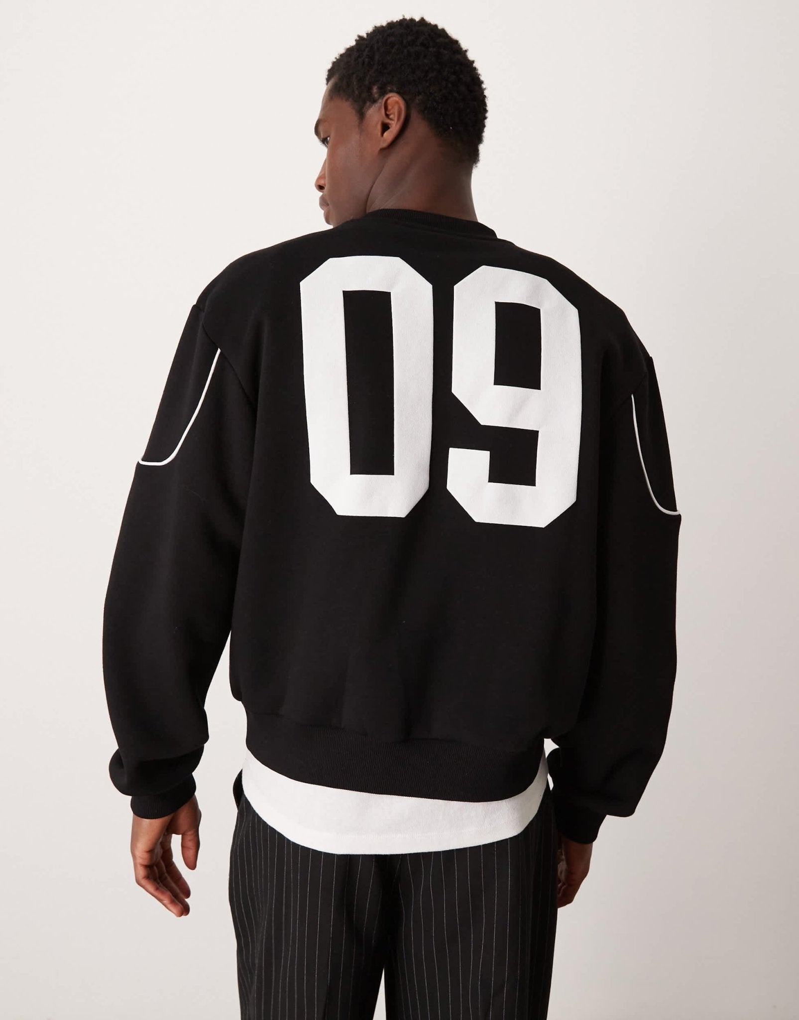 ASOS DESIGN oversized boxy sweatshirt with number pint - ASOS Sample Sale EU Store