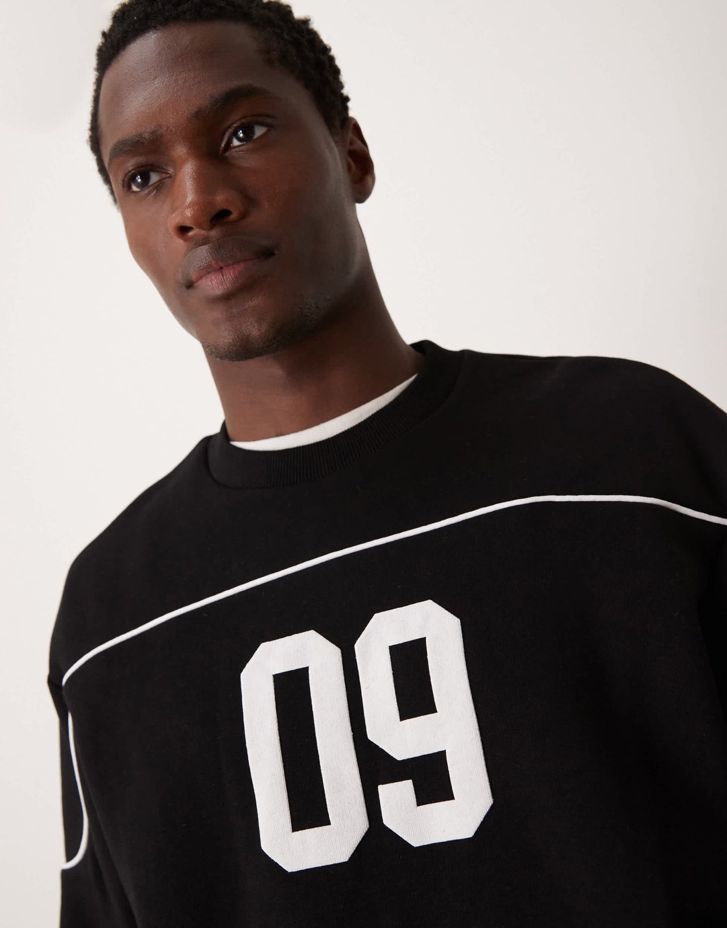 ASOS DESIGN oversized boxy sweatshirt with number pint - ASOS Sample Sale EU Store