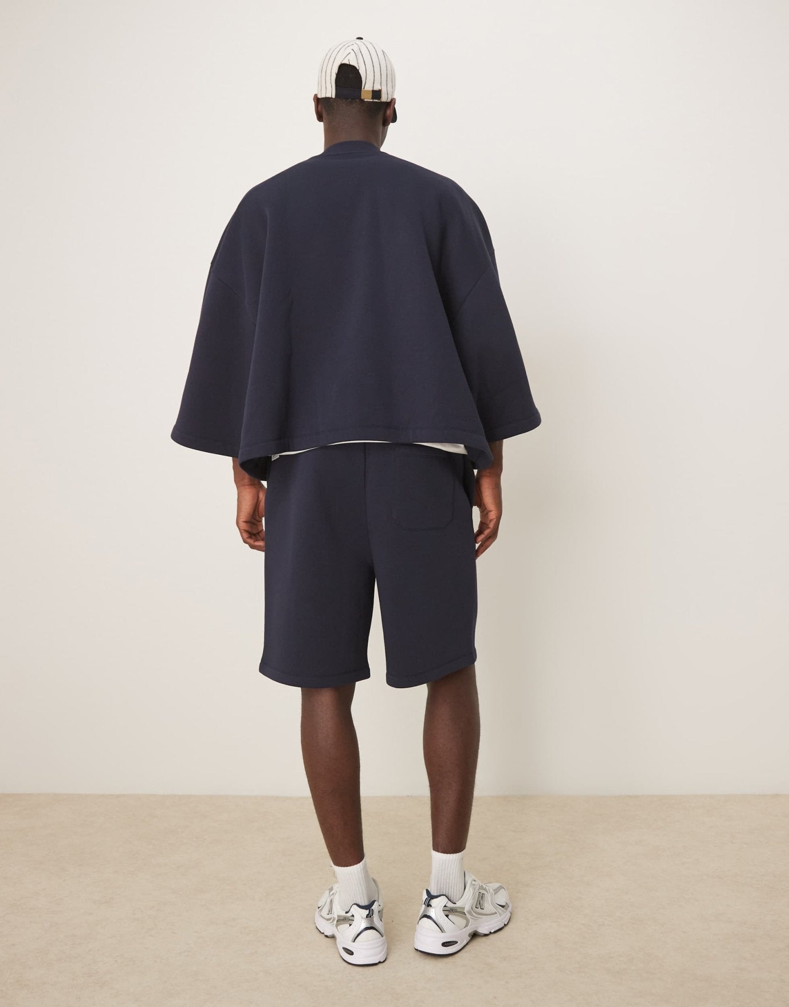 ASOS DESIGN oversized co - ord short in navy - ASOS Sample Sale EU Store