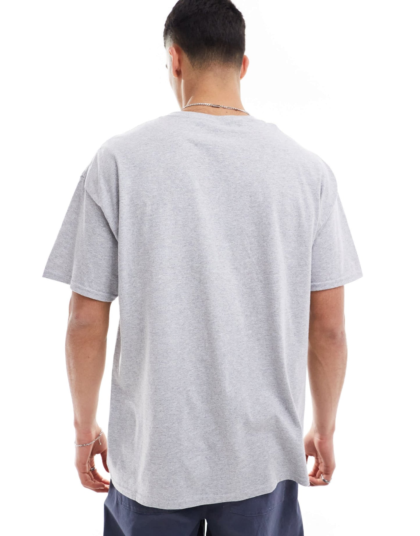 ASOS DESIGN oversized grey marl t-shirt with alpaca print - ASOS Sample Sale EU Store