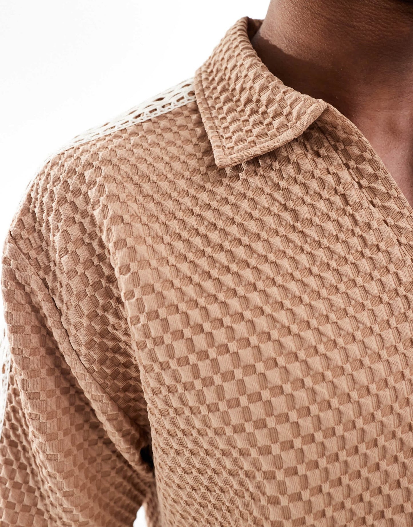 ASOS DESIGN oversized heavyweight waffle t-shirt with raglan sleeve in neutral - ASOS Sample Sale EU Store