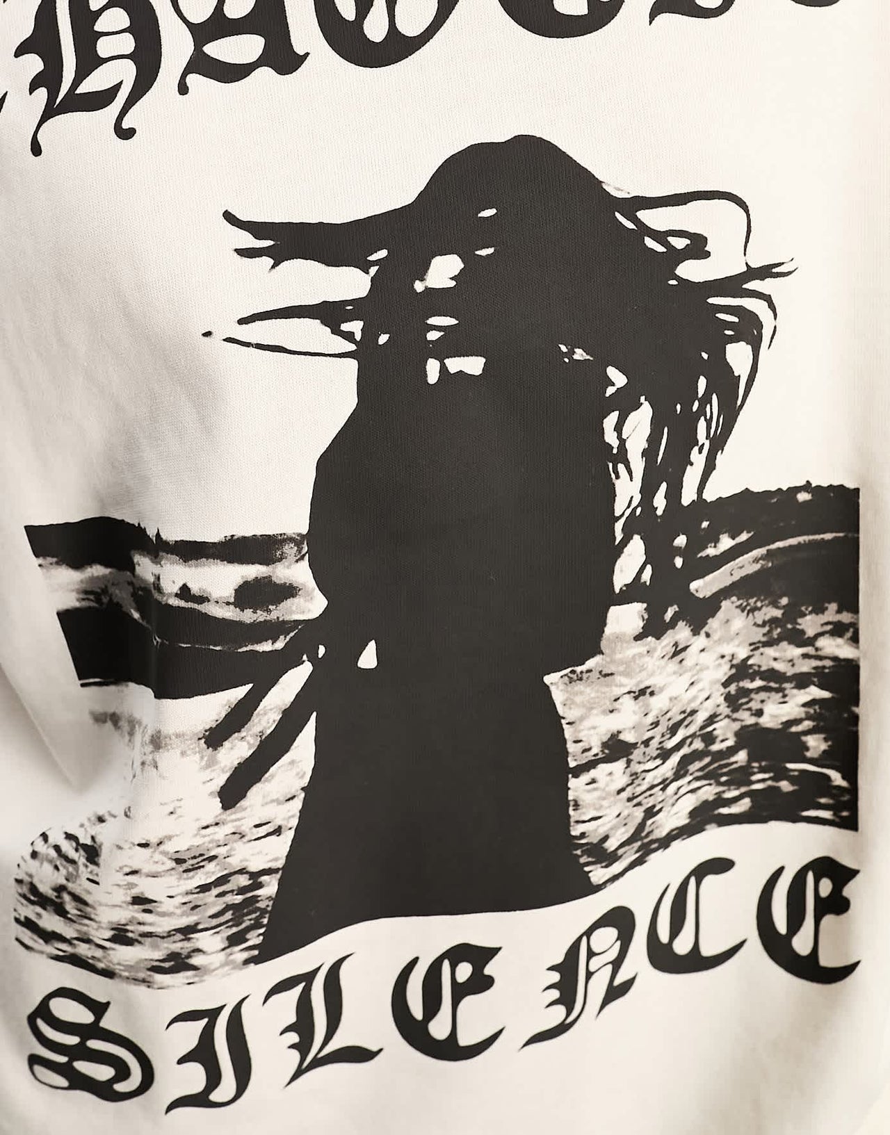 ASOS DESIGN oversized hoodie with chaotic silence indie graphic in neutral - ASOS Sample Sale EU Store