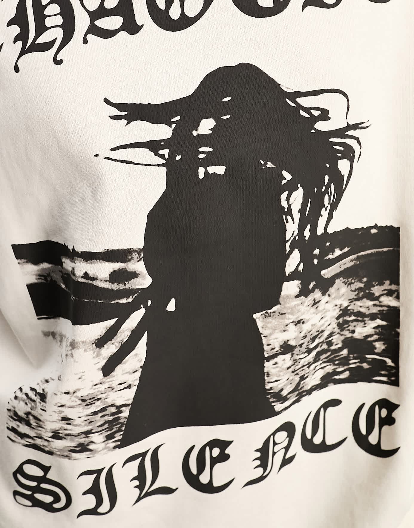 ASOS DESIGN oversized hoodie with chaotic silence indie graphic in neutral - ASOS Sample Sale EU Store