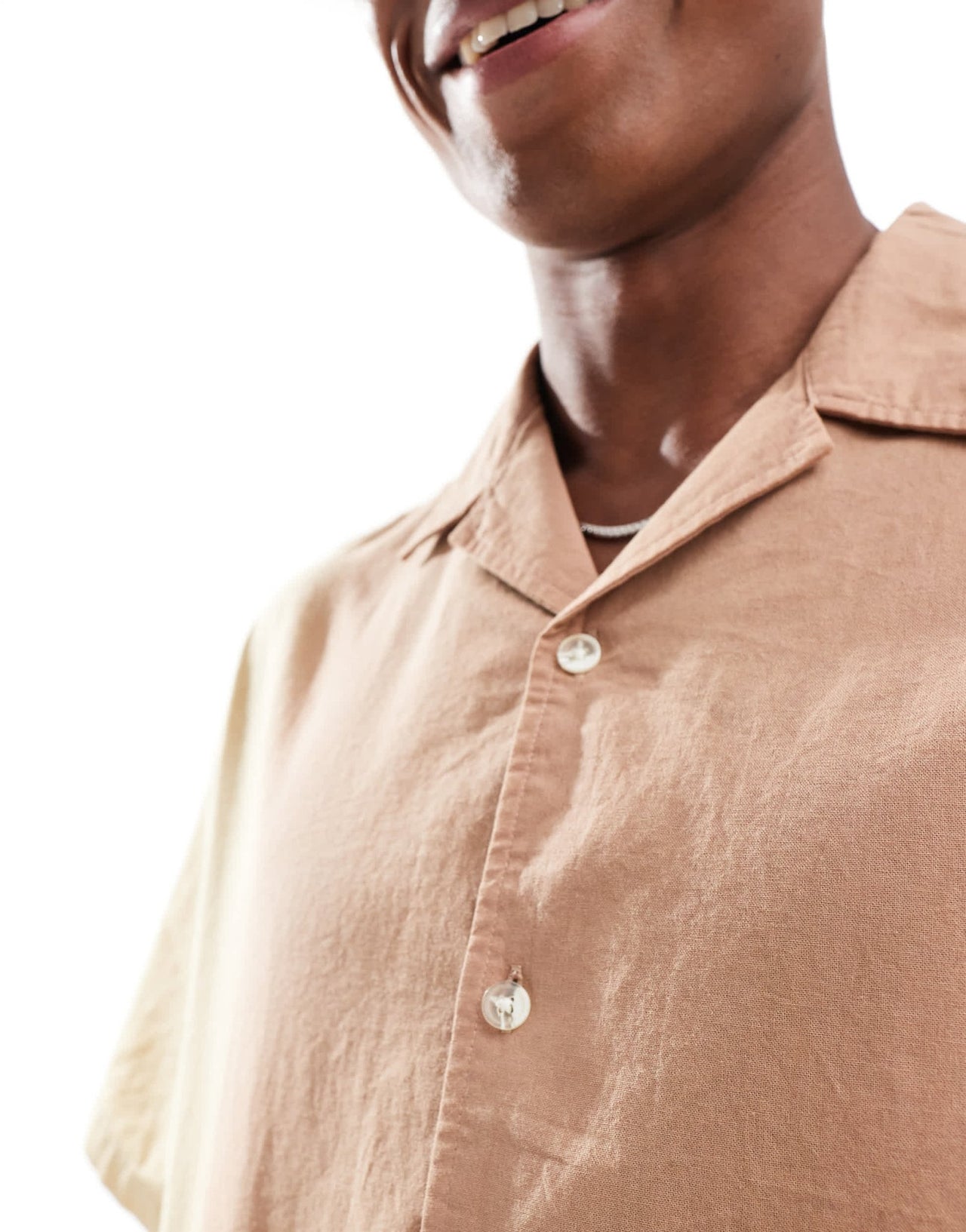 ASOS DESIGN oversized linen look utility shirt in orange ombre - ASOS Sample Sale EU Store