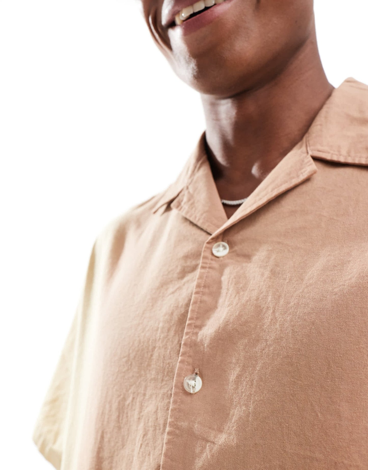 ASOS DESIGN oversized linen look utility shirt in orange ombre - ASOS Sample Sale EU Store