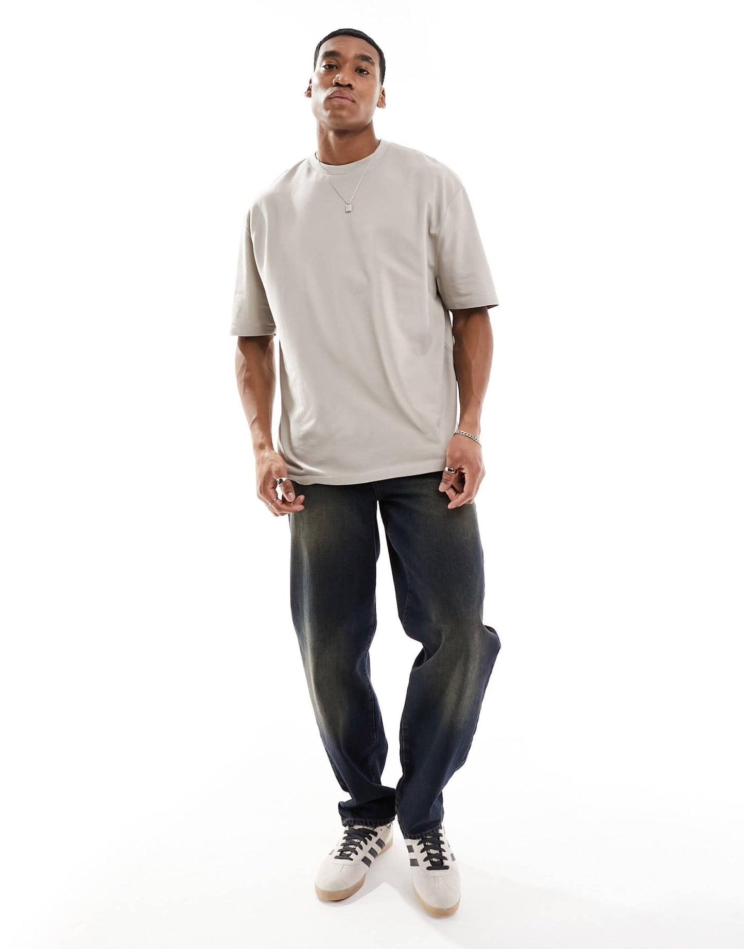 ASOS DESIGN oversized pique t-shirt in stone - ASOS Sample Sale EU Store