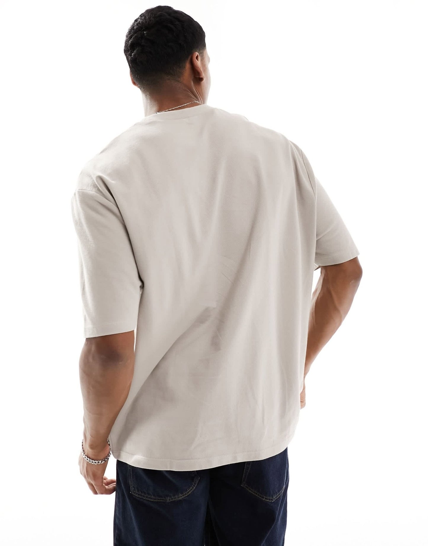 ASOS DESIGN oversized pique t-shirt in stone - ASOS Sample Sale EU Store