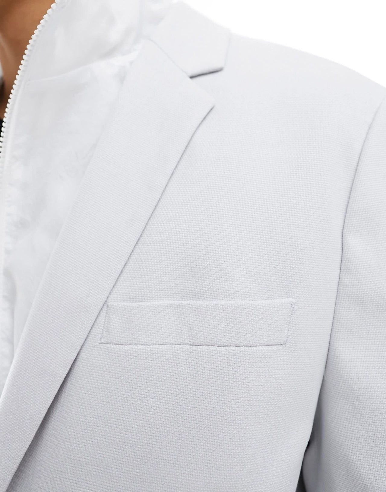 ASOS DESIGN oversized suit jacket in ice grey in micro texture - ASOS Sample Sale EU Store