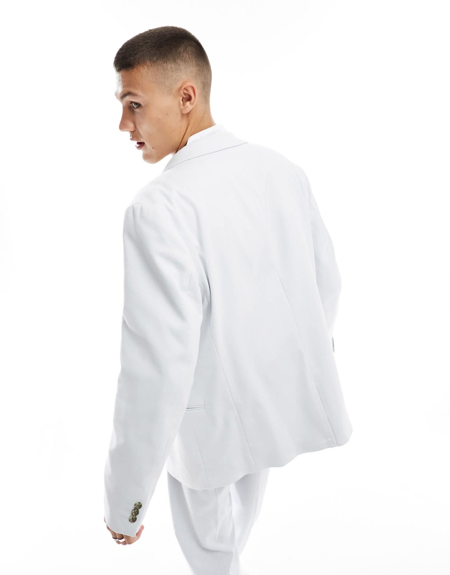 ASOS DESIGN oversized suit jacket in ice grey in micro texture - ASOS Sample Sale EU Store