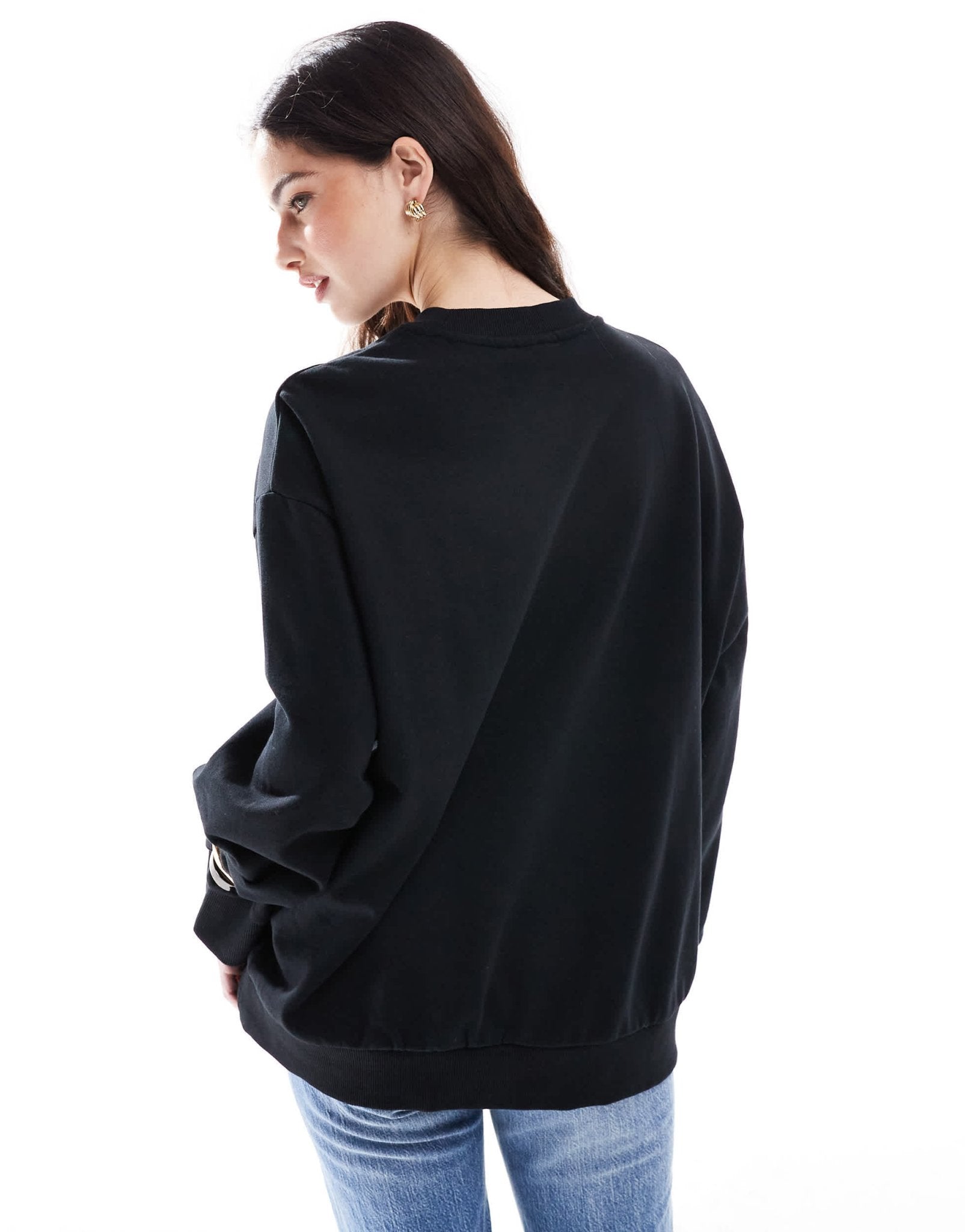 ASOS DESIGN oversized sweatshirt in black - ASOS Sample Sale EU Store