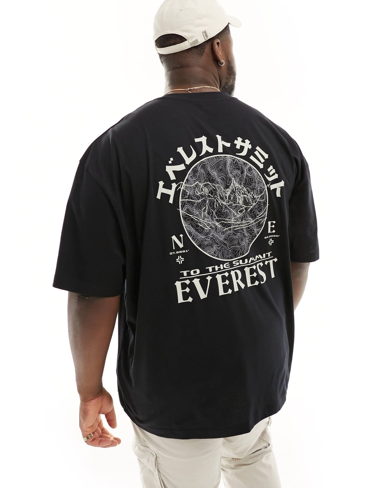 ASOS DESIGN oversized t-shirt in black with back souvenir print - ASOS Sample Sale EU Store