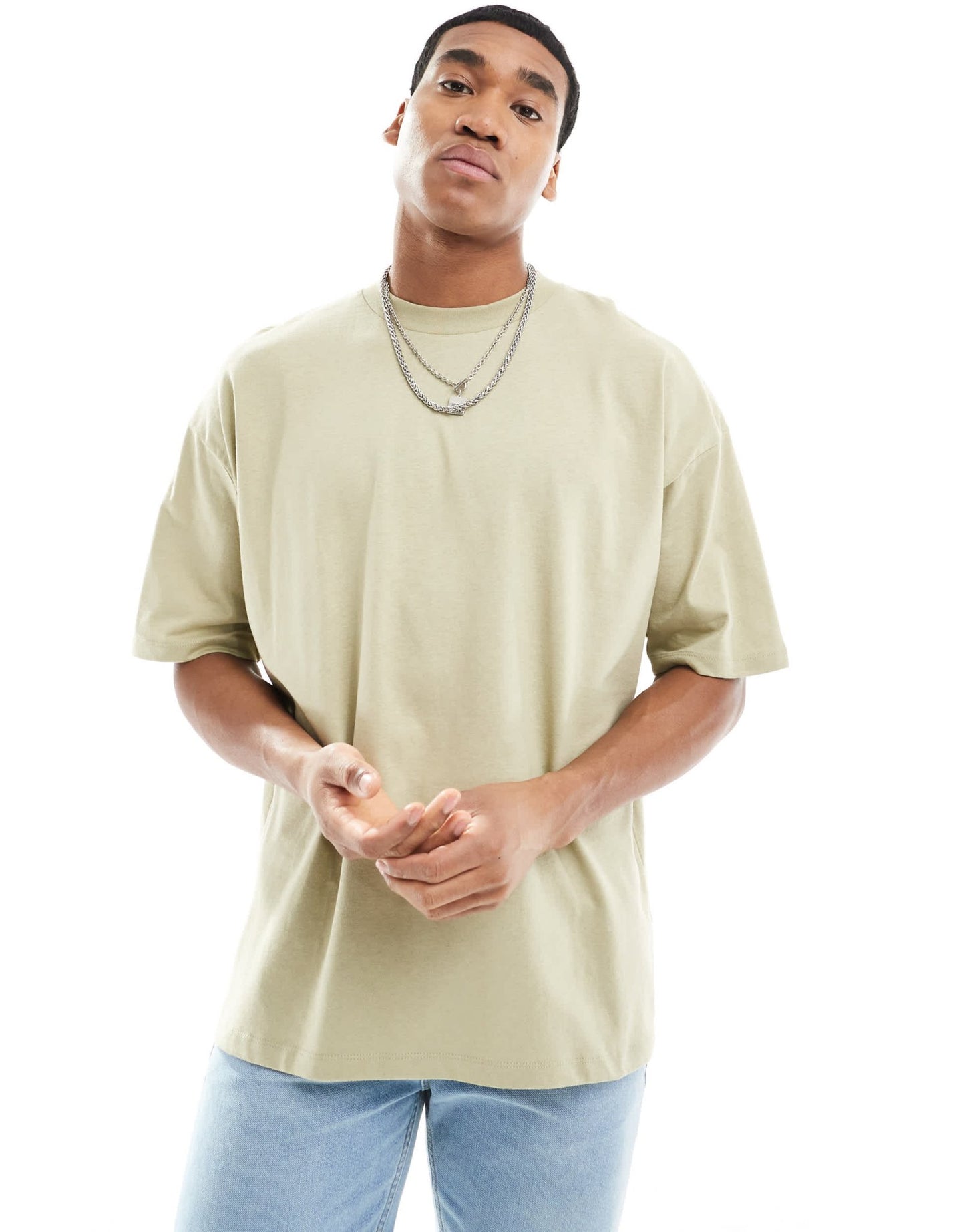 ASOS DESIGN oversized t-shirt in green with fruit bowl back print - ASOS Sample Sale EU Store
