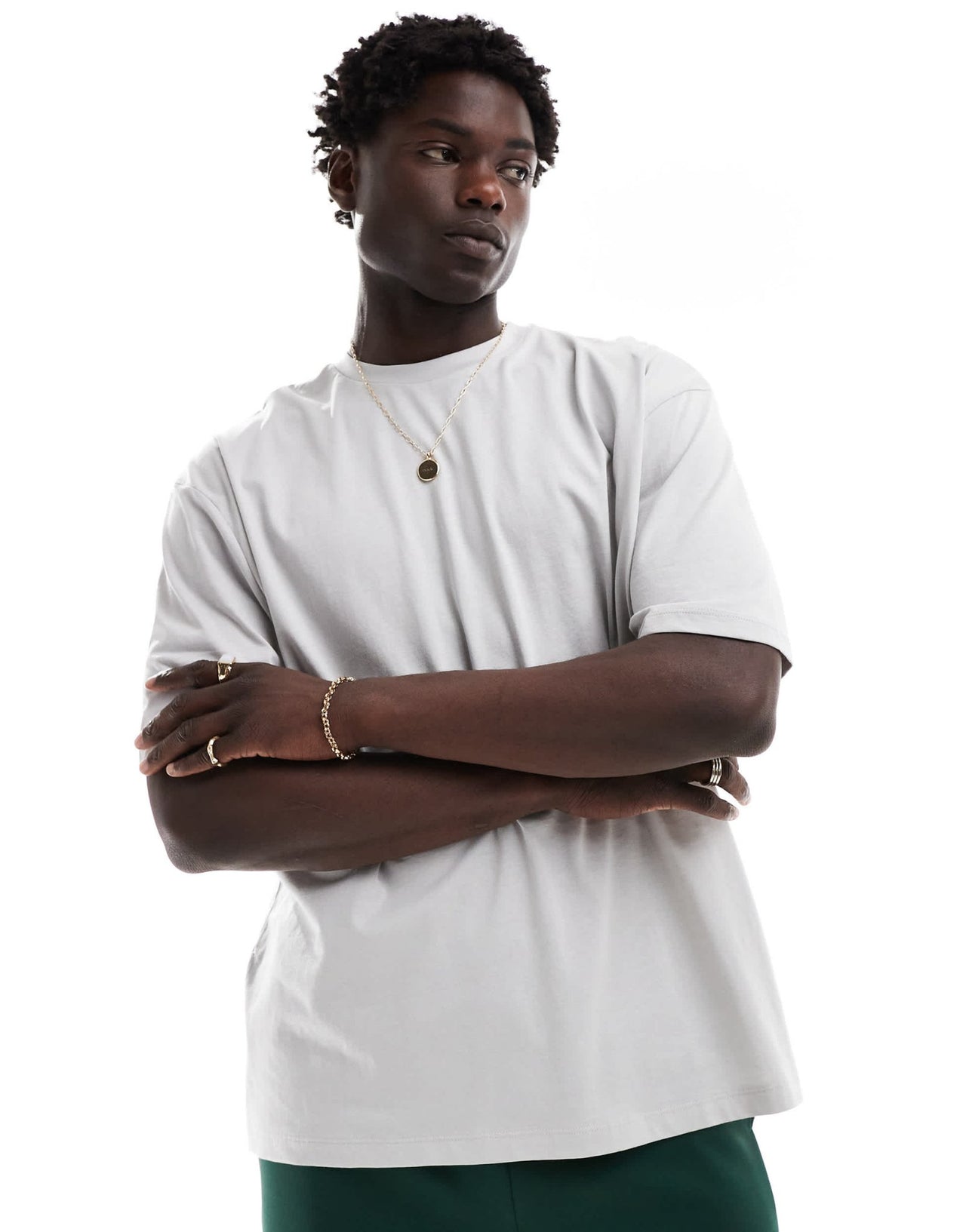 ASOS DESIGN oversized t-shirt in grey with tennis back print - ASOS Sample Sale EU Store