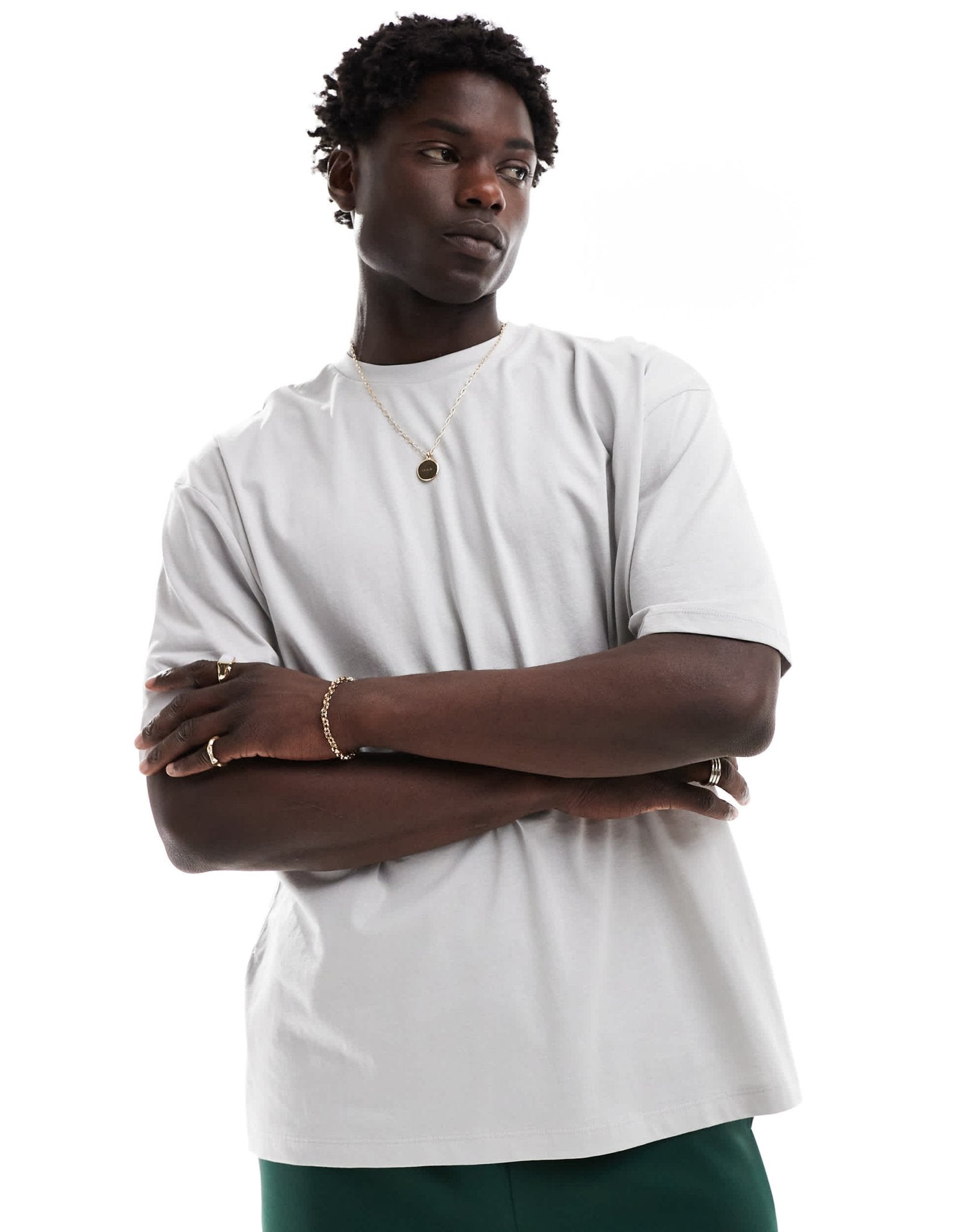 ASOS DESIGN oversized t-shirt in grey with tennis back print - ASOS Sample Sale EU Store