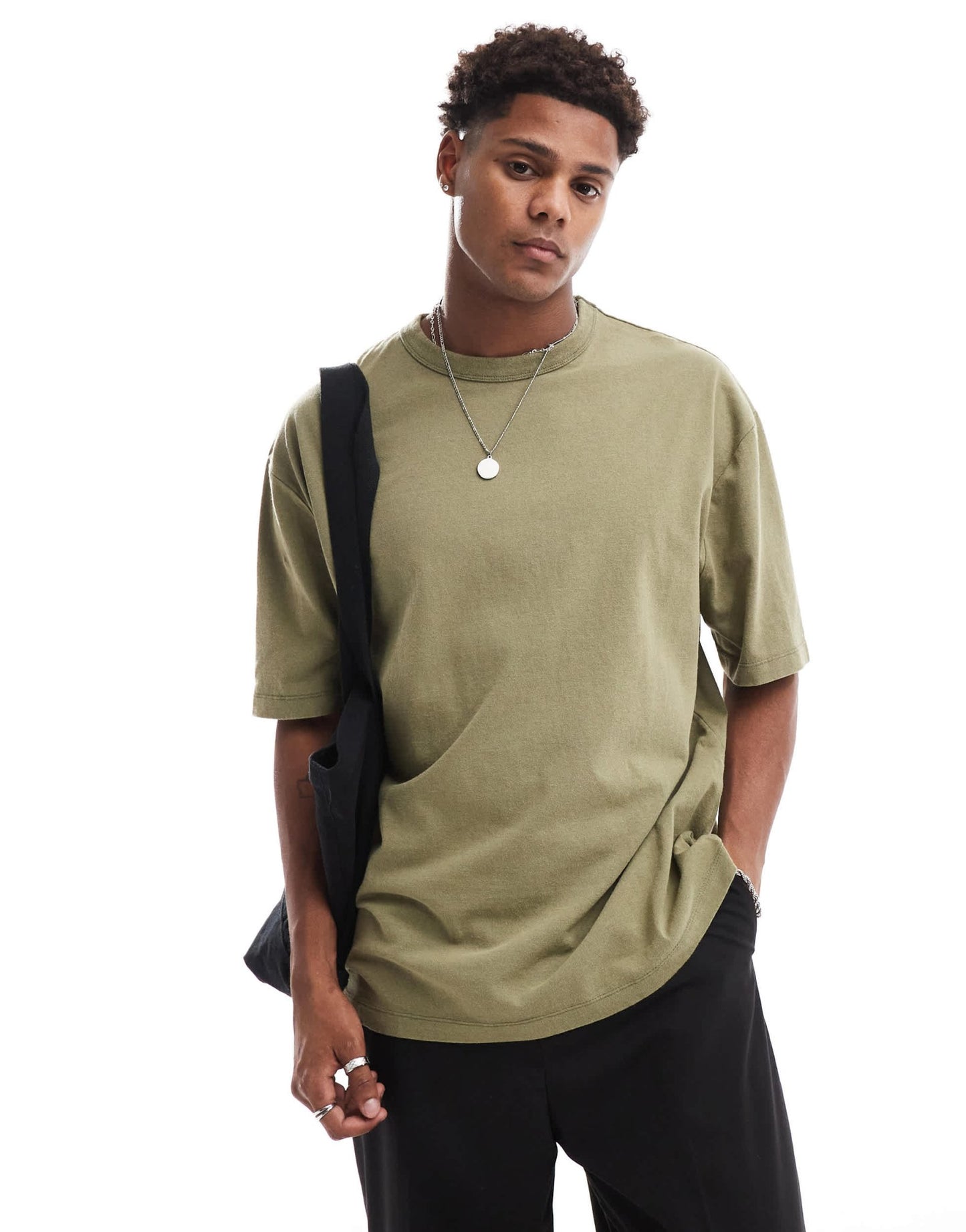 ASOS DESIGN oversized t-shirt in heavyweight 220gsm washed green with Monte Carlo back print - ASOS Sample Sale EU Store
