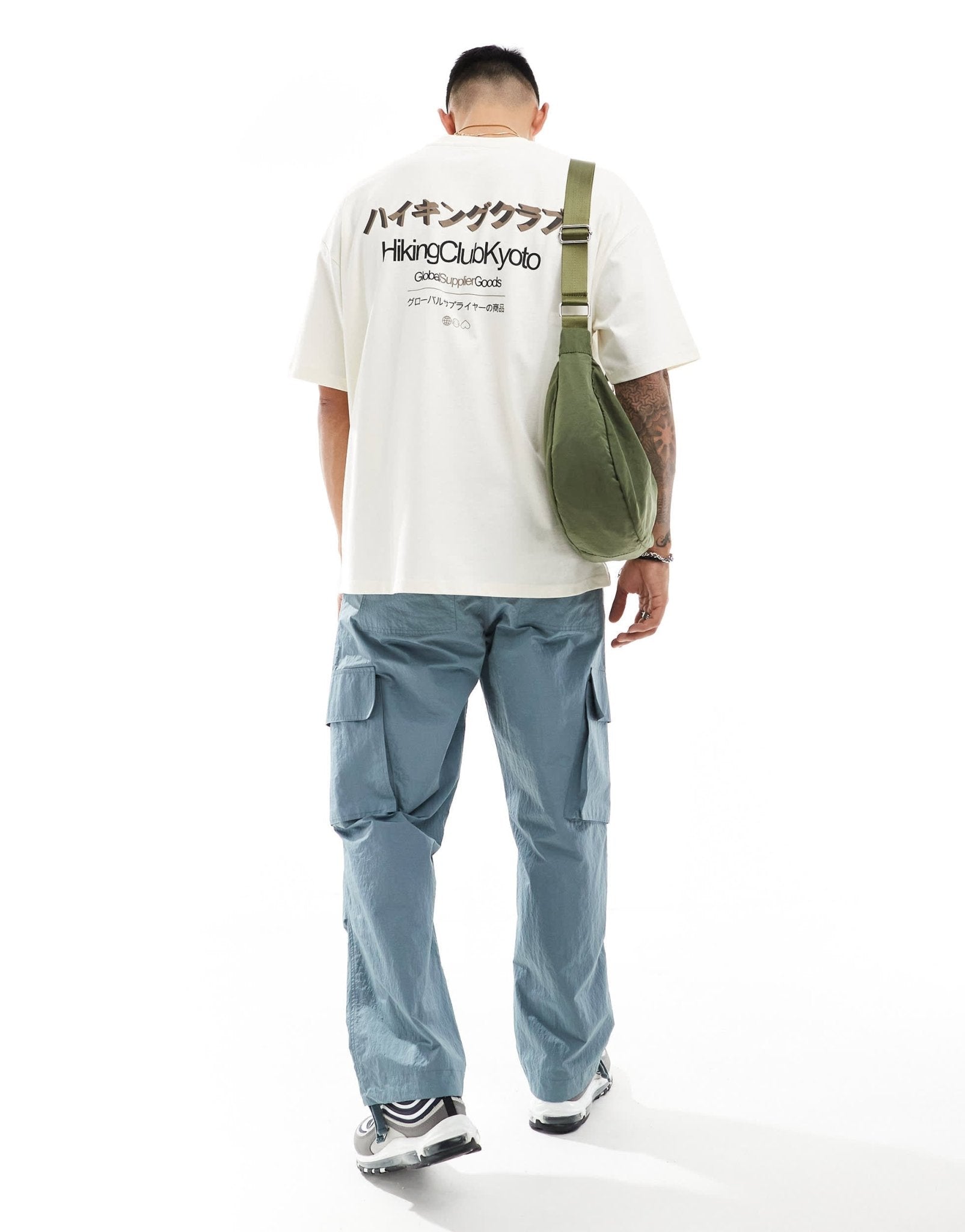 ASOS DESIGN oversized t-shirt in off white with multi text print - ASOS Sample Sale EU Store
