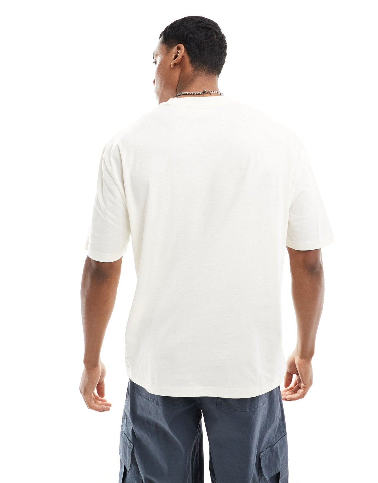 ASOS DESIGN oversized t-shirt in off white with varsity chest print - ASOS Sample Sale EU Store