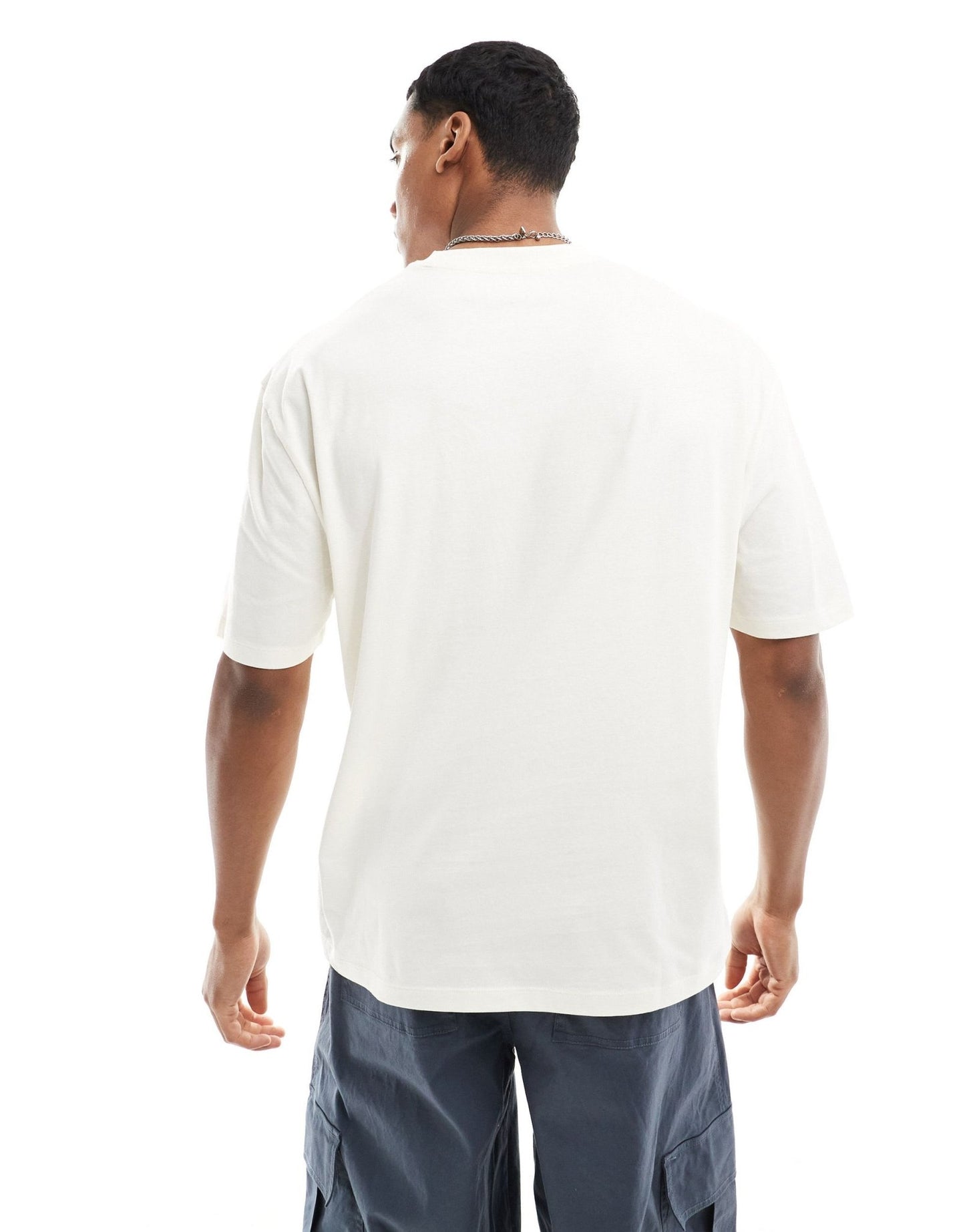 ASOS DESIGN oversized t-shirt in off white with varsity chest print - ASOS Sample Sale EU Store