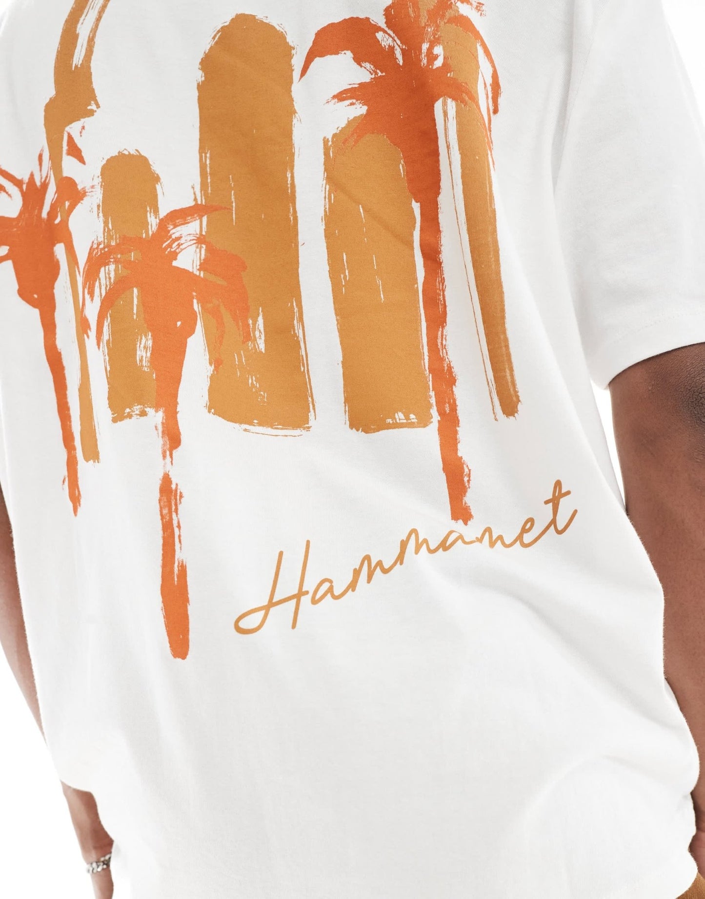 ASOS DESIGN oversized t-shirt in white with back scenic print - ASOS Sample Sale EU Store