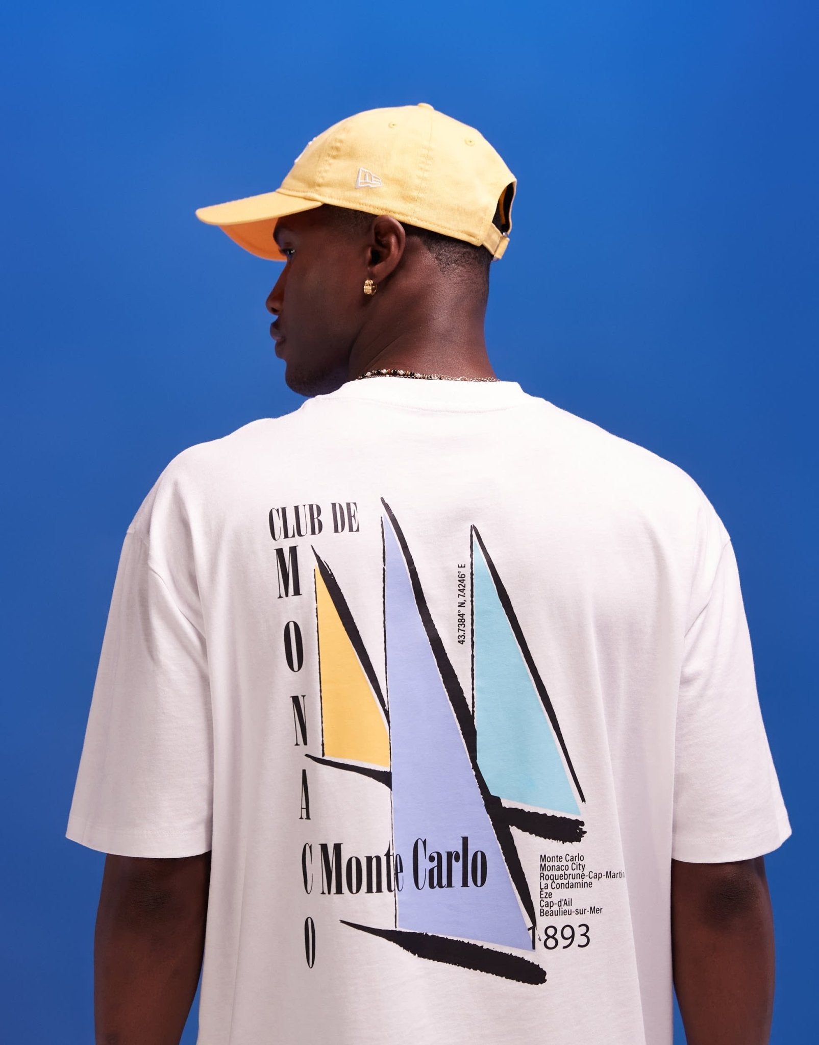 ASOS DESIGN oversized t-shirt in white with back yacht print - ASOS Sample Sale EU Store