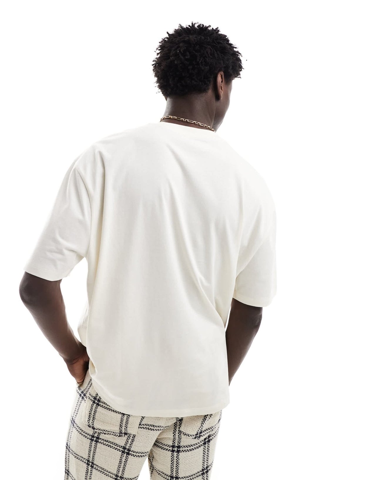 ASOS DESIGN oversized t-shirt in white with club chest print - ASOS Sample Sale EU Store