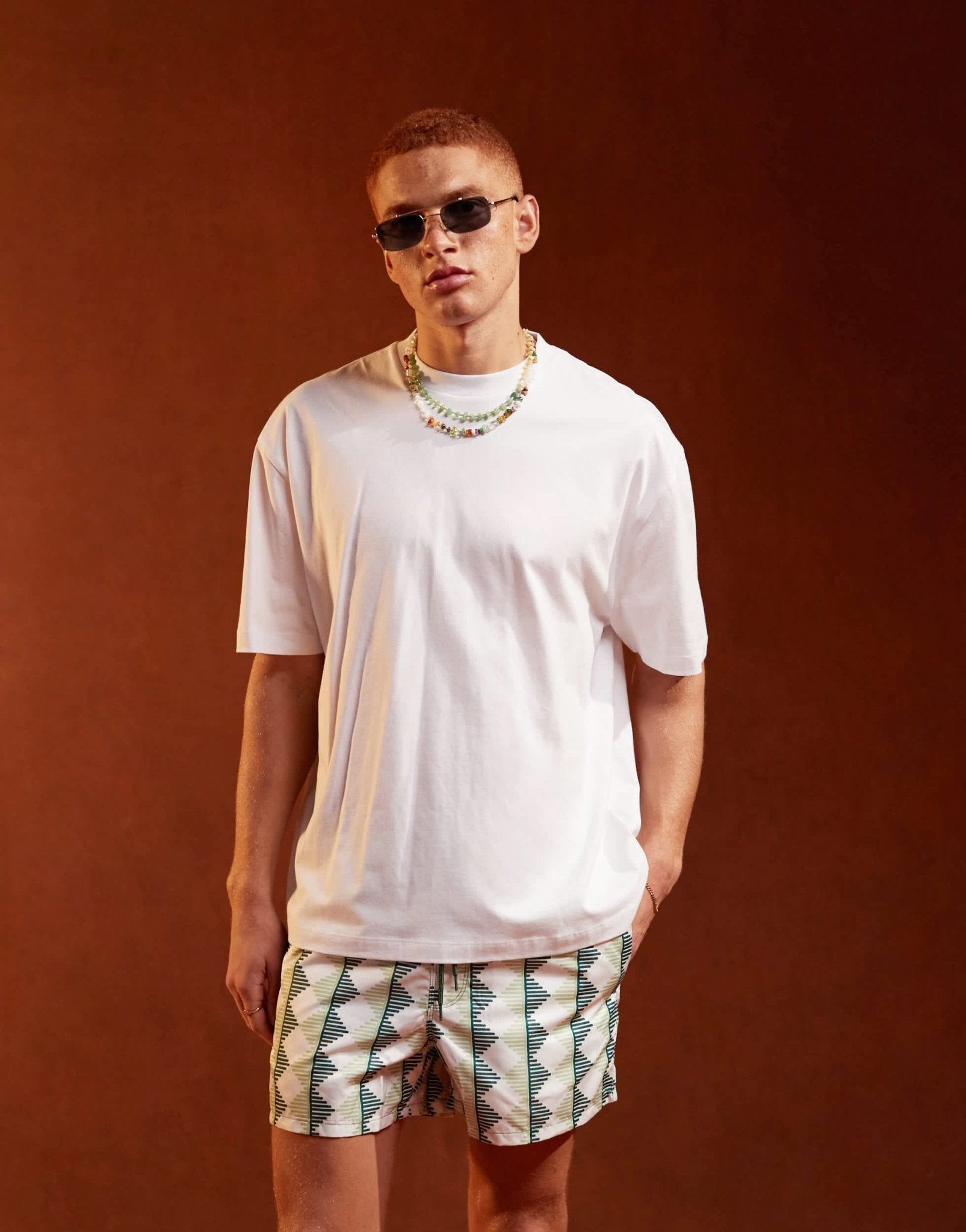 ASOS DESIGN oversized t-shirt in white with tennis back print - ASOS Sample Sale EU Store