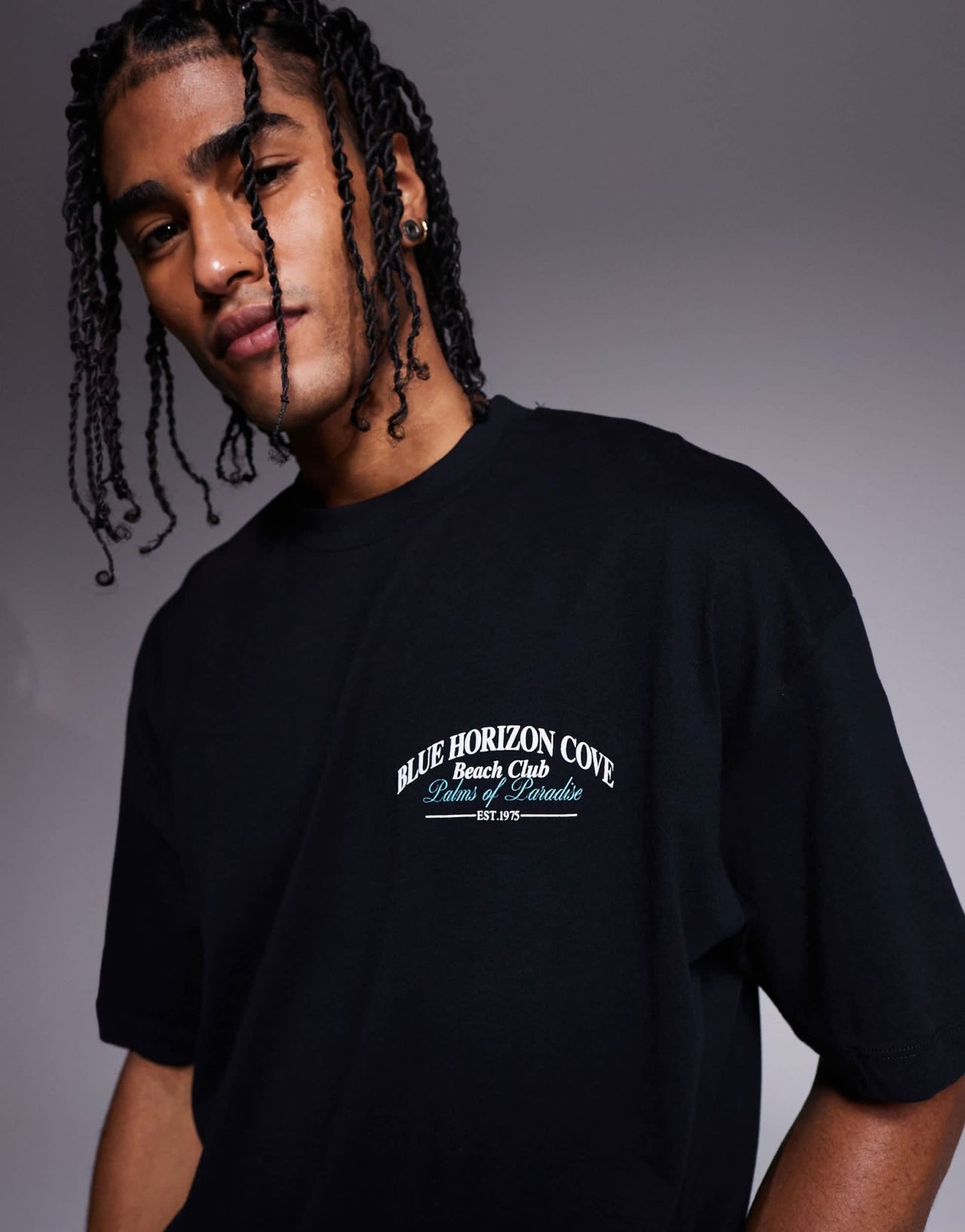 ASOS DESIGN oversized t-shirt with back print in black - ASOS Sample Sale EU Store