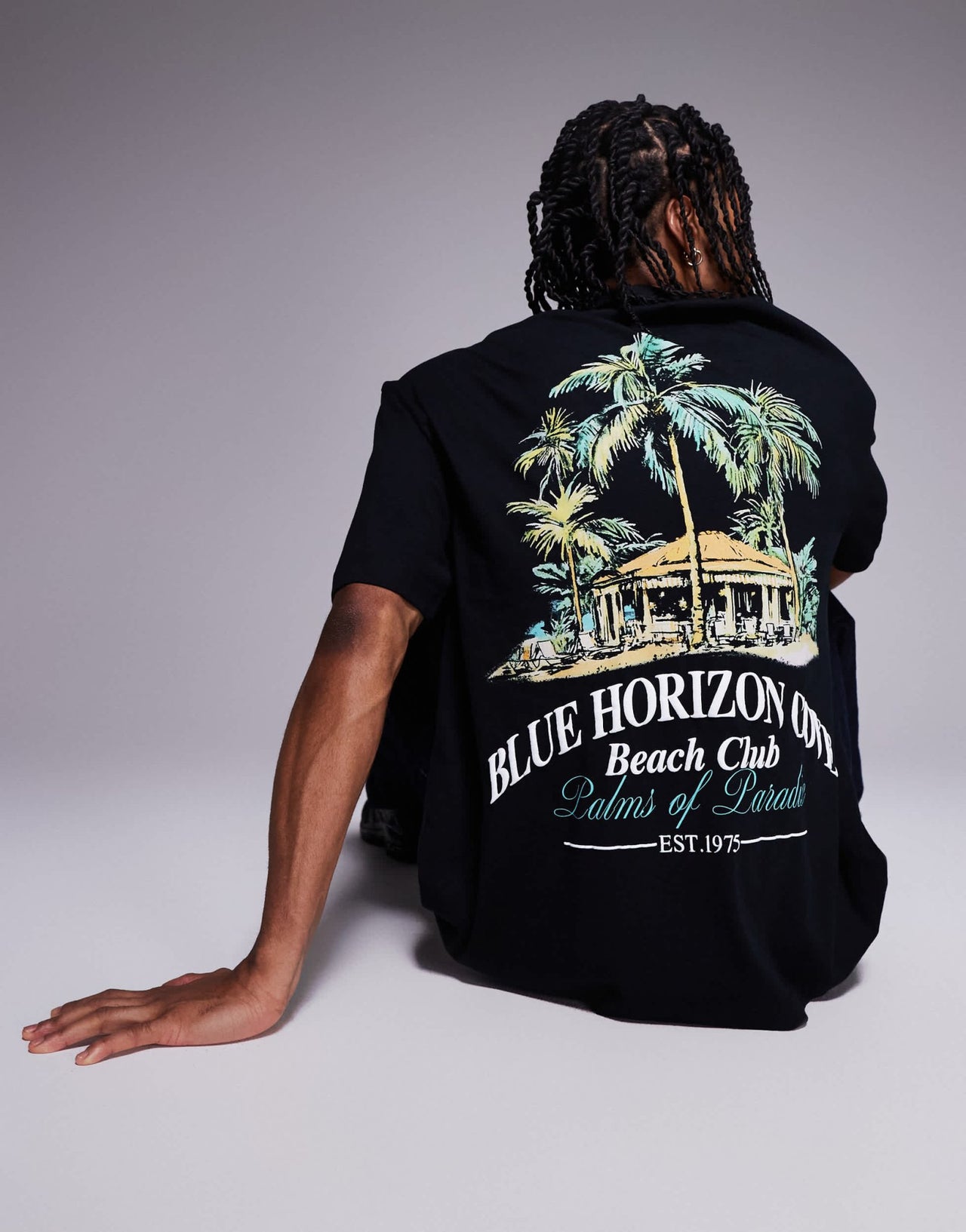 ASOS DESIGN oversized t-shirt with back print in black - ASOS Sample Sale EU Store