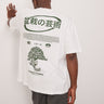 ASOS DESIGN oversized t-shirt with bonsai graphic in white