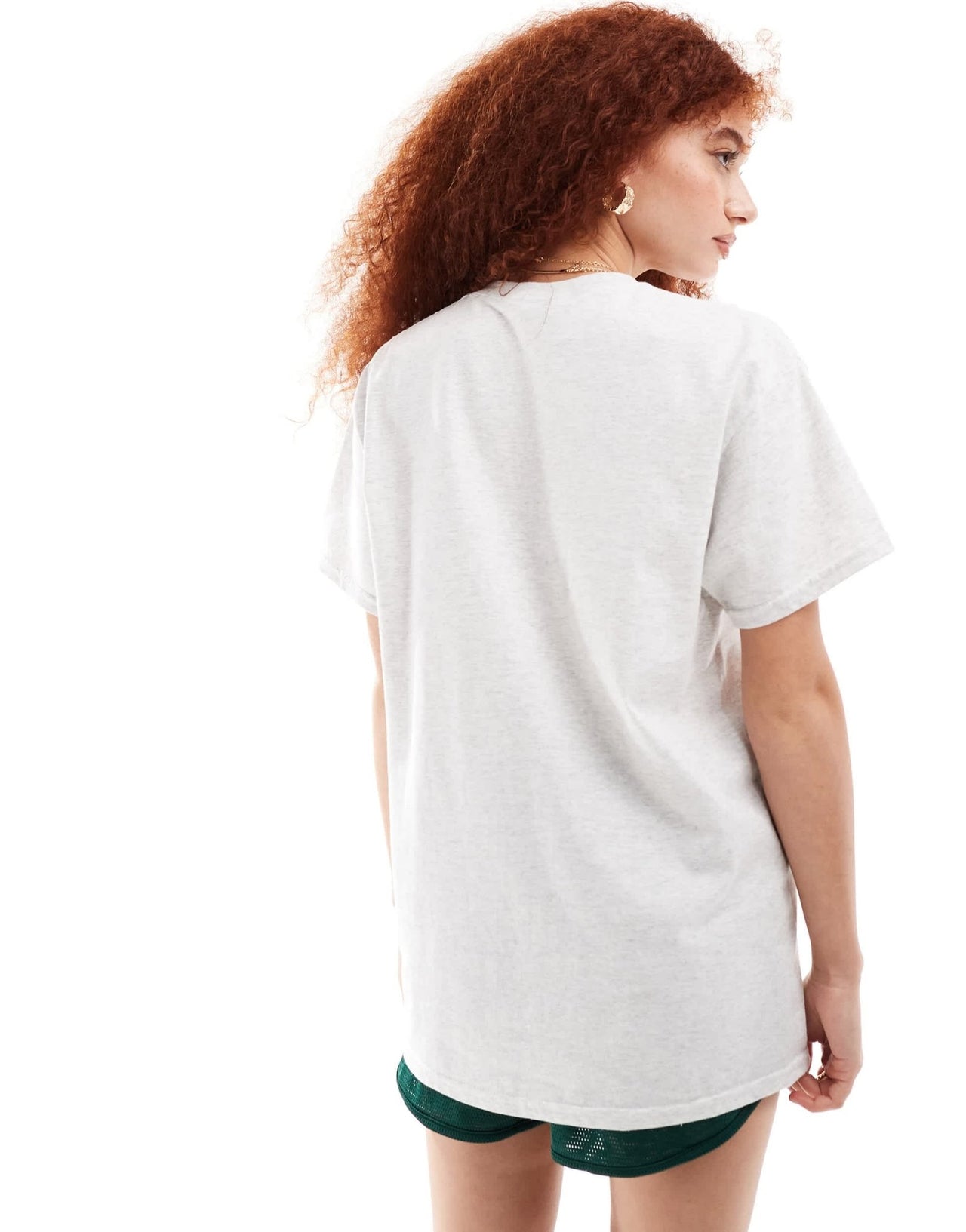 ASOS DESIGN oversized t-shirt with newport yacht graphic in ice marl - ASOS Sample Sale EU Store