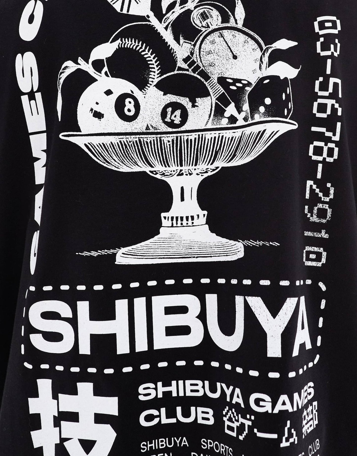 ASOS DESIGN oversized t-shirt with Shibuya graphic in black - ASOS Sample Sale EU Store
