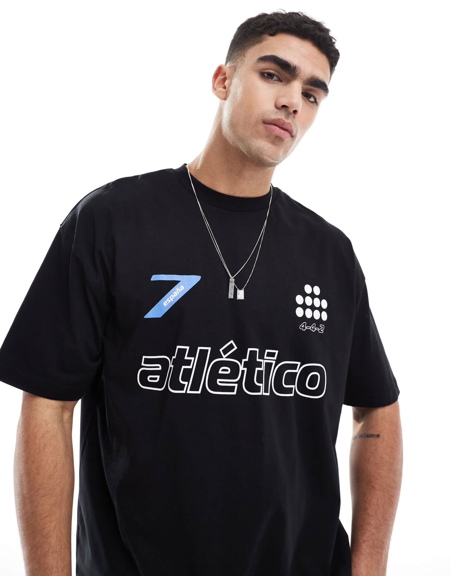 ASOS DESIGN oversized t-shirt with sports graphic in black - ASOS Sample Sale EU Store