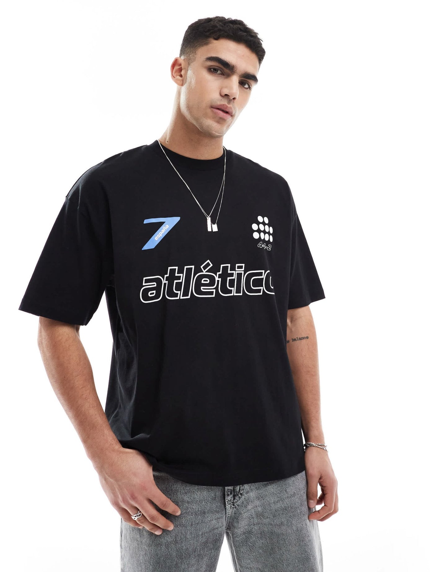 ASOS DESIGN oversized t-shirt with sports graphic in black - ASOS Sample Sale EU Store