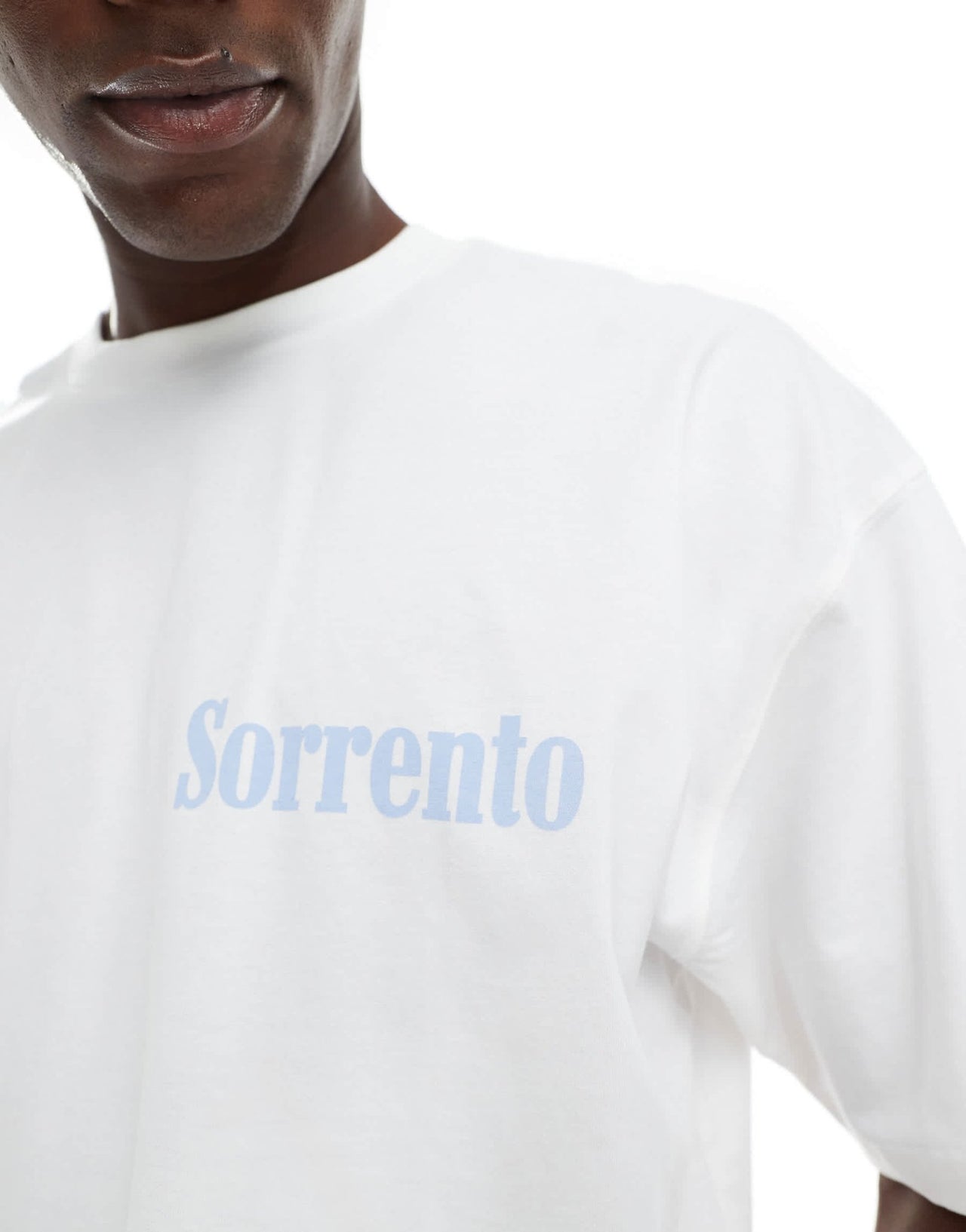 ASOS DESIGN oversized t-shirt with text graphic in white - ASOS Sample Sale EU Store