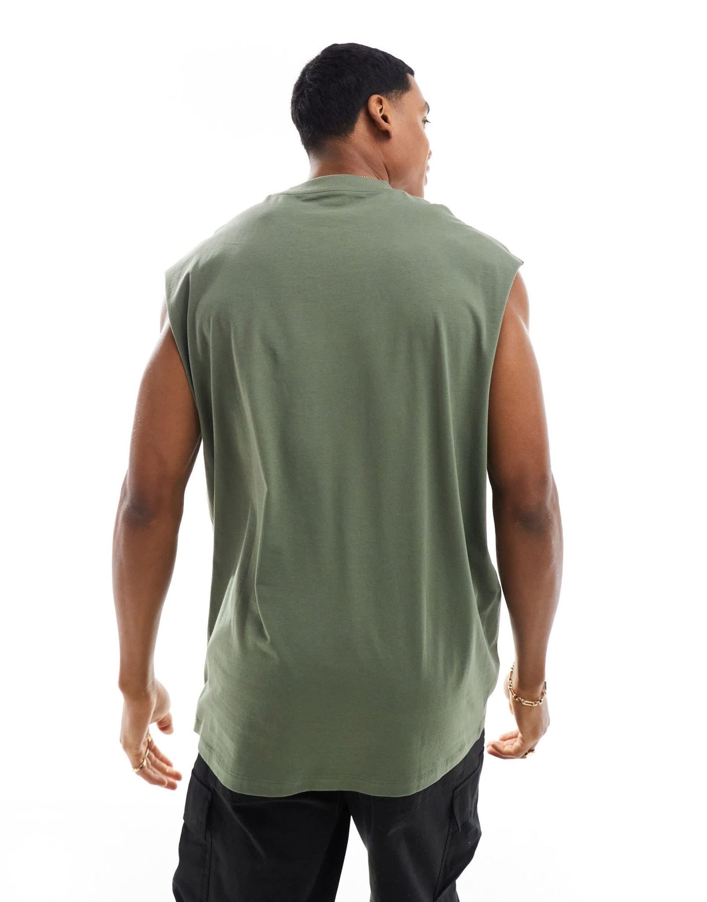ASOS DESIGN oversized tank in khaki - ASOS Sample Sale EU Store