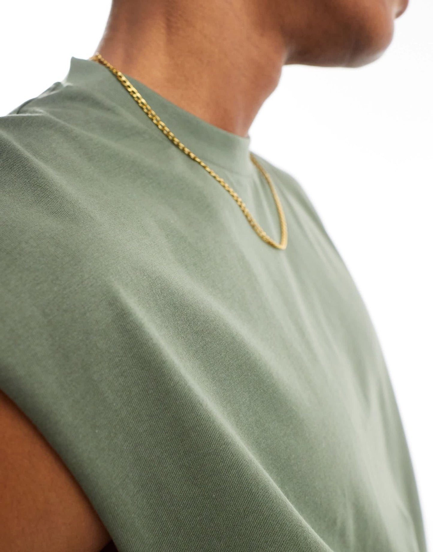 ASOS DESIGN oversized tank in khaki - ASOS Sample Sale EU Store