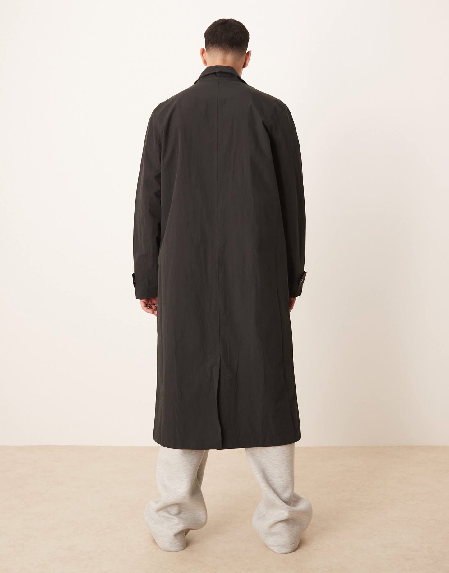 ASOS DESIGN oversized trench coat in black - ASOS Sample Sale EU Store