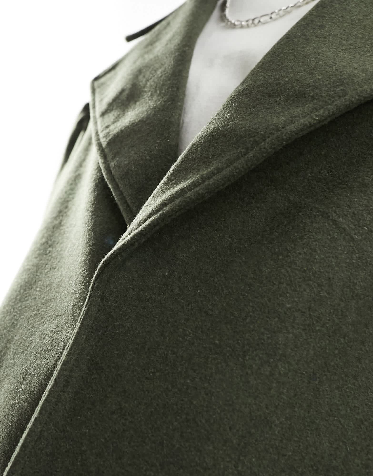 ASOS DESIGN oversized wool mix coat in green - ASOS Sample Sale EU Store