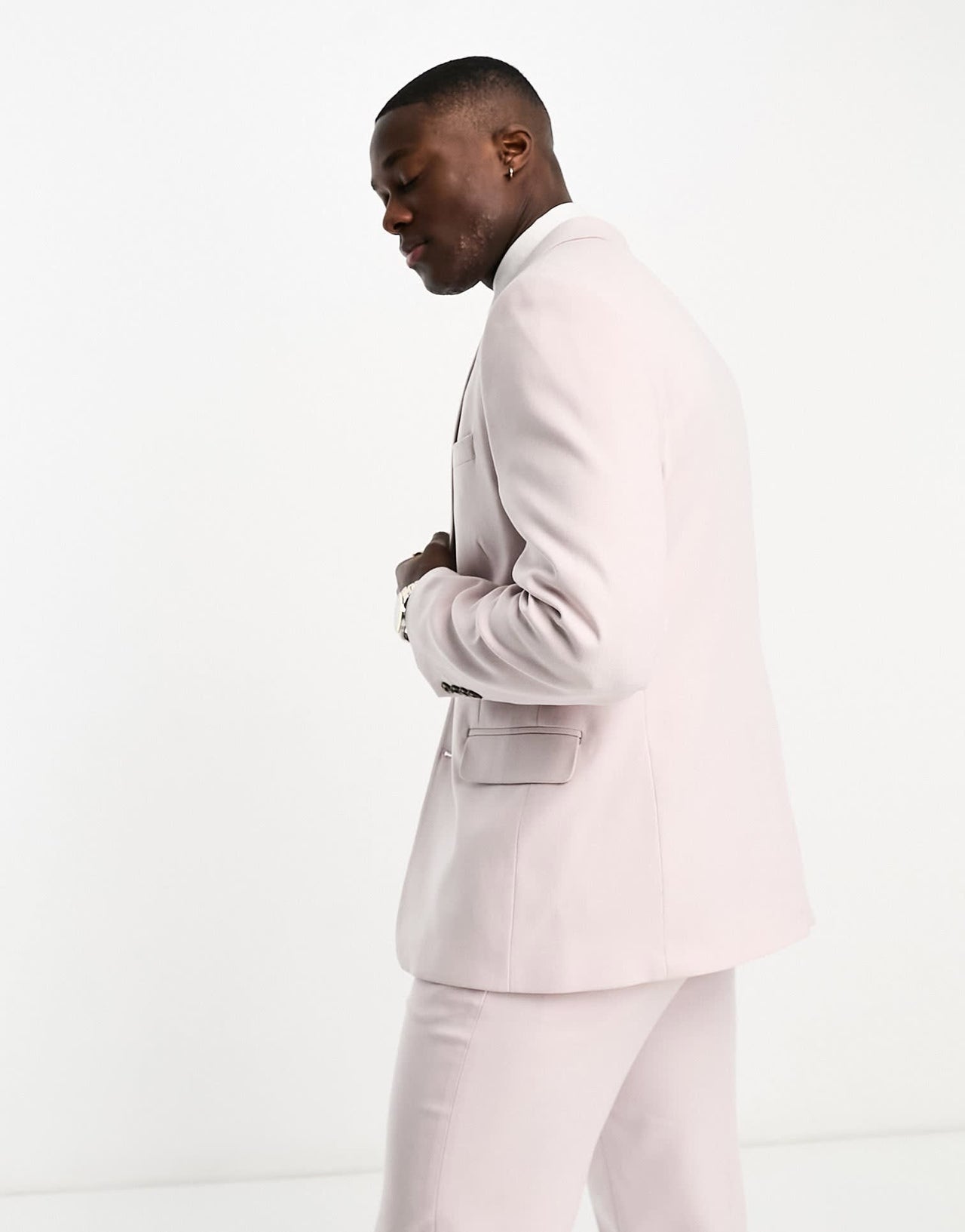 ASOS DESIGN Oxford slim suit jacket in berry - ASOS Sample Sale EU Store