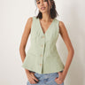 Gilet a peplo ASOS DESIGN in pistacchio