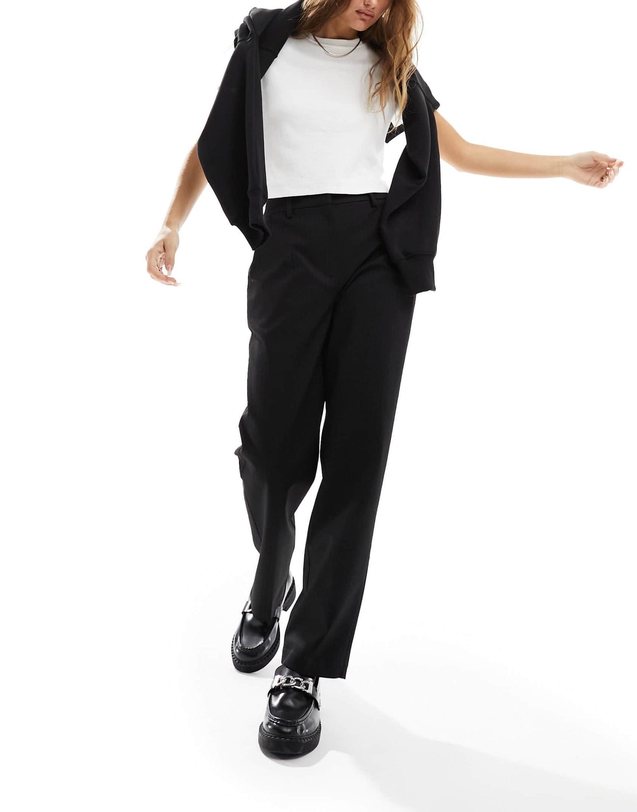 ASOS DESIGN Petite pencil trousers in pinstripe - ASOS Sample Sale EU Store