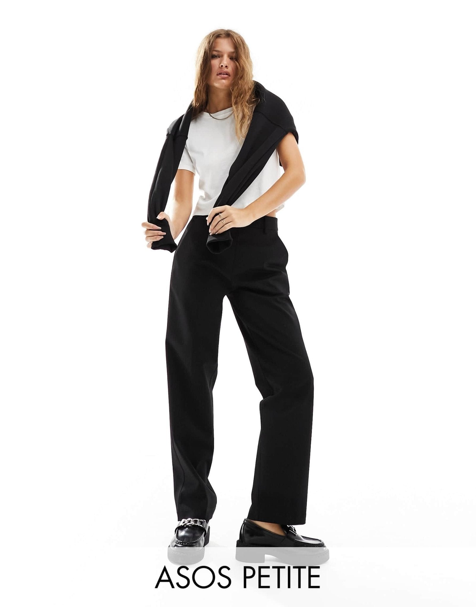 ASOS DESIGN Petite pencil trousers in pinstripe - ASOS Sample Sale EU Store