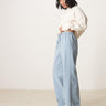 ASOS DESIGN Petite tailored pull on trousers in light blue