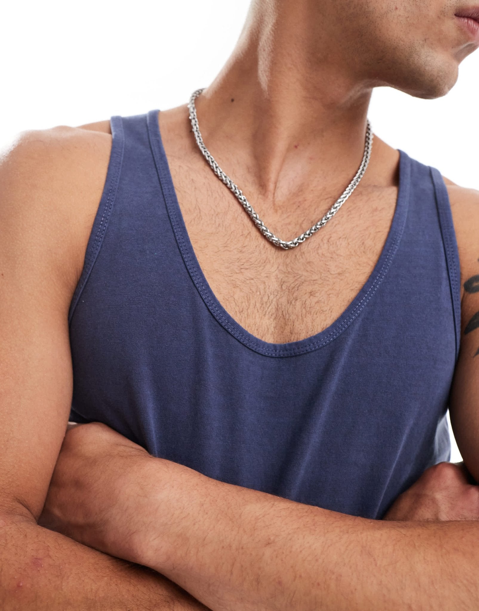 ASOS DESIGN pigment dye vest in navy - ASOS Sample Sale EU Store