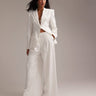 Pantalon large plissé ASOS DESIGN en blanc