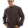 Sudadera oversize boxy de peso pesado premium ASOS DESIGN 400gsm en marrón